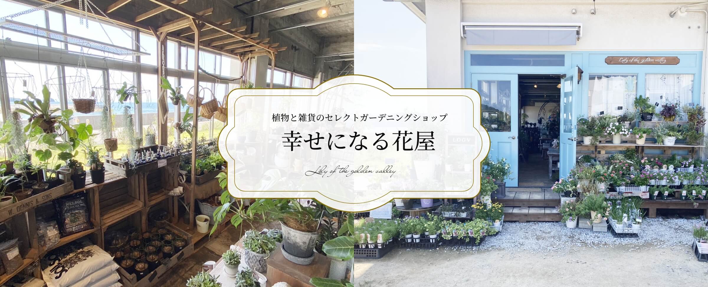 植物と雑貨のセレクトガーデニングショップ　幸せになる花屋